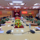 Đoàn kiểm tra, giám sát của Ủy ban Kiểm tra Đảng ủy tiến hành hoạt động kiểm tra, giám sát tại các tổ chức đảng trực thuộc Đảng bộ Công an thành phố