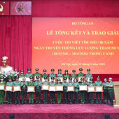 Tổng kết, trao giải Cuộc thi viết tìm hiểu 80 năm Ngày truyền thống lực lượng Tham mưu Công an nhân dân