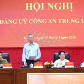 Đảng ủy Công an Trung ương, lực lượng Công an nhân dân phải tiếp tục là một trong những lực lượng chủ công, nòng cốt thực hiện các chủ trương chiến lược của Đảng