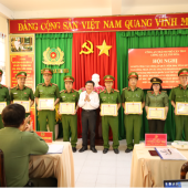 Xã Tân Hòa: Khen thưởng 19 tập thể, cá nhân xuất sắc trong đợt cao điểm tấn công tội phạm