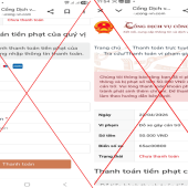 Cảnh giác thủ đoạn giả mạo cổng dịch vụ công để lừa đảo chiếm đoạt tài sản qua thông báo “phạt nguội”