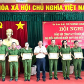 Công an phường Hưng Phú hoàn thành xuất sắc nhiệm vụ đảm bảo an ninh, an toàn cuộc bầu cử