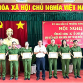 Công an phường Hưng Phú hoàn thành xuất sắc nhiệm vụ đảm bảo an ninh, an toàn cuộc bầu cử