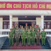 Tuổi trẻ Công an phường Long Bình và Công an xã Xà Phiên hành quân về nguồn, khơi dậy truyền thống cách mạng