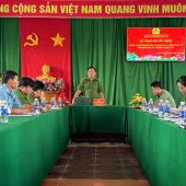 Tiếp tục tuyển chọn, củng cố Lực lượng tham gia bảo vệ an ninh, trật tự ở cơ sở tại xã Trường Long Tây