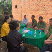 Công an xã Tân Bình chung tay hỗ trợ gia đình khó khăn xây dựng nhà ở trong chương trình hỗ trợ 1.000 căn nhà