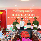 Công an phường An Bình nhận giấy khen và thư cảm ơn về công tác đảm bảo an ninh trật tự của Học viện Chính trị khu vực IV nhân ngày “Lễ kỷ niệm 20 năm Ngày thành lập (18/4/2006 – 18/4/2026)”