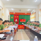 Công an xã Vĩnh Viễn tổ chức hội nghị quán triệt Nghị quyết và chương trình hành động của Bộ Công an.