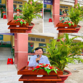 Công an xã Thuận Hòa đồng hành xây dựng trường học an toàn