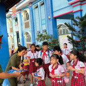 Công an phường Hưng Phú tuyên truyền nâng cao ý thức chấp hành trật tự an toàn giao thông