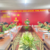 Công an xã Vĩnh Tường tổ chức Hội nghị triển khai, quán triệt các Nghị quyết về xây dựng lực lượng Công an xã trong tình hình mới