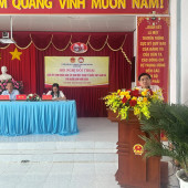 Công an xã Vĩnh Trinh tham gia đối thoại với Nhân dân  về lĩnh vực an ninh, trật tự