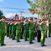 Công an xã Long Hưng siết chặt kỷ luật, kỷ cương, quyết tâm thực hiện đạt “Đơn vị kiểu mẫu về điều lệnh Công an nhân dân”