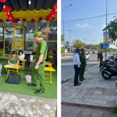 RA QUÂN LẬP LẠI TRẬT TỰ ĐÔ THỊ, ĐẢM BẢO AN TOÀN GIAO THÔNG TRÊN ĐỊA BÀN PHƯỜNG AN BÌNH