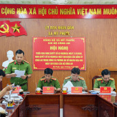 Công an xã Mỹ Phước tổ chức Hội nghị triển khai, quán triệt các Nghị quyết của Đảng ủy Công an Trung ương