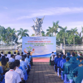 Công an xã Trường Long tích cực hưởng ứng Lễ phát động phong trào trồng cây Nhớ ơn Bác