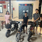 Công an xã Phương Bình kịp thời phát hiện, xử lý đối với nhóm  thanh thiếu niên vi phạm giao thông, độ chế xe điện