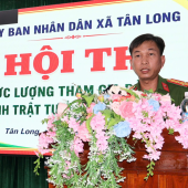 Tân Long tổ chức Hội thi “Lực lượng tham gia bảo vệ an ninh, trật tự ở cơ sở giỏi” năm 2026