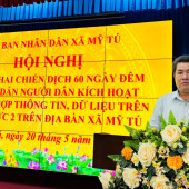 Xã Mỹ Tú triển khai cao điểm hướng dẫn kích hoạt tài khoản định danh điện tử VNeID mức 2