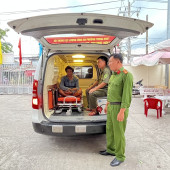 Công an phường Trung Nhứt phối hợp đưa đối tượng  vào Trung tâm Công tác xã hội