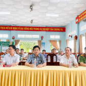 Chi hội Cựu Công an nhân dân xã Long Hưng  tổ chức lễ kết nạp hội viên mới
