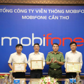 Khen thưởng MobiFone Cần Thơ có thành tích xuất sắc trong phong trào toàn dân bảo vệ an ninh Tổ quốc