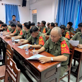 Công an phường Bình Thủy tổ chức Hội thi lực lượng tham gia bảo vệ an ninh, trật tự ở cơ sở lần thứ I năm 2026.