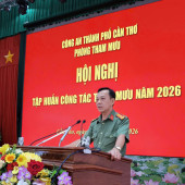 PHÒNG THAM MƯU TỔ CHỨC HỘI NGHỊ TẬP HUẤN  CÔNG TÁC THAM MƯU NĂM 2026 TRONG CÔNG AN THÀNH PHỐ