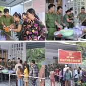 Công an xã Long Phú triển khai mô hình “Nồi cháo yêu thương - Ấm lòng người bệnh”