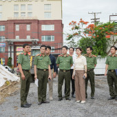Lãnh đạo Công an thành phố Cần Thơ kiểm tra công tác chuẩn bị lễ khởi công Nhà ở lực lượng vũ trang Công an nhân dân