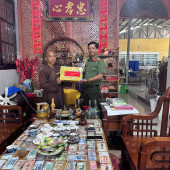 Công an xã Tân Phước Hưng thăm hỏi, chúc mừng Chùa Phước Hưng nhân dịp đại lễ phật đản phật lịch 2570 - Dương lịch 2026