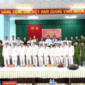 Công bố quyết định thành lập Đảng bộ Công an xã Mỹ Phước.
