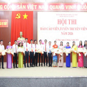 Đảng bộ Công an xã Vị Thủy tham gia Hội thi “Báo cáo viên, tuyên truyền viên giỏi năm 2026”