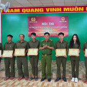 Sôi nổi Hội thi lực lượng tham gia bảo vệ an ninh trật tự ở cơ sở giỏi xã Vĩnh Tường, lần thứ I năm 2026.