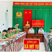 Đảng ủy xã Mỹ Tú quan tâm chỉ đạo công tác đảm bảo an ninh trật tự