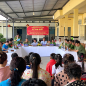 Xã Tân Long: Ra mắt mô hình “Tự phòng, tự quản bảo đảm an ninh,  trật tự trong đồng bào Công giáo Nhà thờ Sa Keo”