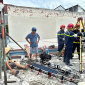LỰC LƯỢNG CẢNH SÁT PCCC VÀ CNCH, CÔNG AN THÀNH PHỐ CẦN THƠ KỊP THỜI CỨU NGƯỜI BỊ THƯƠNG TẠI CÔNG TRÌNH XÂY DỰNG