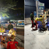 Công an phường An Bình phối hợp đảm bảo trật tự an toàn giao thông trên địa bàn phường