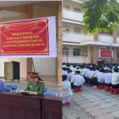Công an xã Tân Phước Hưng tăng cường công tác tuyên truyền phòng,  chống ma túy trong học đường và doanh nghiệp