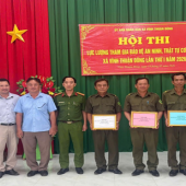 Công an xã Vĩnh Thuận Đông tổ chức thành công Hội thi lực lượng tham gia bảo vệ an ninh, trật tự ở cơ sở giỏi lần thứ nhất năm 2026;
