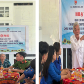 Đoàn Thanh niên Công an xã Hoà An phối hợp với Xã Đoàn Hoà An tổ chức hoạt động giao lưu nhân chứng lịch sử với chủ đề “Chuyện thời hoa lửa”