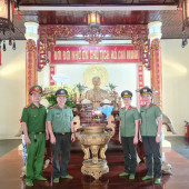 Công an phường Tân An tổ chức về nguồn giáo dục truyền thống, khơi dậy tinh thần thi đua yêu nước