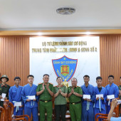 Công an phường Tân An tổ chức thăm hỏi, động viên chiến sĩ thực hiện nghĩa vụ tham gia Công an nhân dân năm 2026