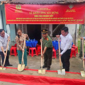 Phòng An ninh kinh tế tổ chức Lễ Khởi công xây dựng Nhà đại đoàn kết cho gia đình có hoàn cảnh khó khăn tại xã Lương Tâm, thành phố Cần Thơ