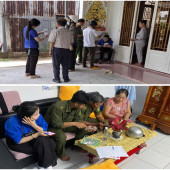 Khí thế ra quân Chiến dịch mùa hè số cùng VNeID tại xã Phong Điền