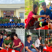 Công an các xã An Ninh, Đông Phước, Lịch Hội Thượng đồng loạt ra quân “Chiến dịch mùa hè số cùng VNeID” năm 2026