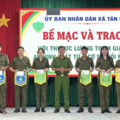 Tân Long bế mạc Hội thi “Lực lượng tham gia bảo vệ an ninh, trật tự ở cơ sở giỏi” năm 2026