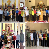 Lãnh đạo xã Hòa An đến thăm và tặng quà các cơ sở phật giáo trên địa bàn nhân dịp đại lễ phật đản phật lịch 2568