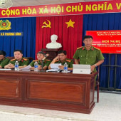 Công an xã Phương Bình tổ chức Hội nghị đối thoại giữa đảng ủy cơ sở, Ban Chỉ huy với cán bộ, chiến sĩ Công an xã
