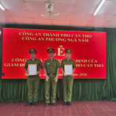Công an phường Ngã Năm tổ chức lễ công bố quyết định về việc điều động cán bộ chiến sĩ